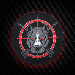Patch brodé Sniper Pitbull Forces Thermocollant / Velcro